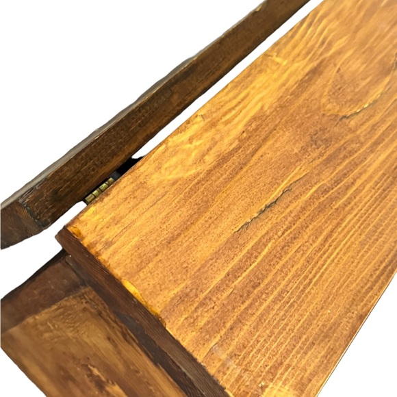 Vintage wooden brown  bread box - Picture 6 of 12